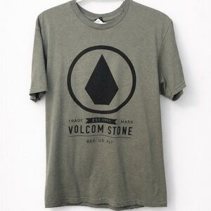 Volcom Olive Green Tee with Black Logo